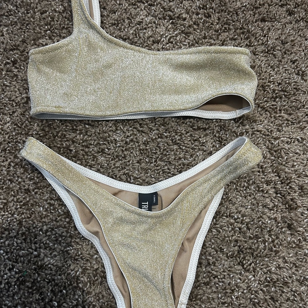 Triangl Gold Sparkle Bikini